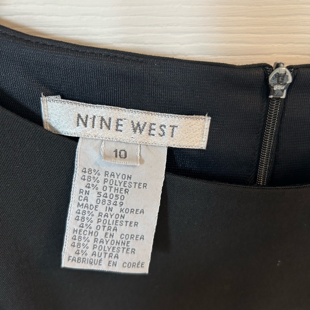 Nine West Black Sleeveless Sheath Dress - Picture 2 of 3